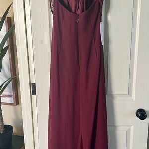 Azazie Hailey Bridesmaids Dress Cabernet